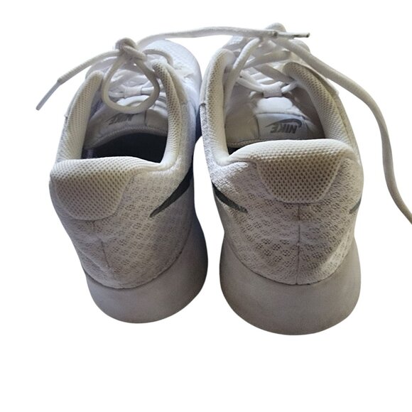 Nike Tanjun White/Metallic Silver Women's Sneaker Size 10 - Picture 5 of 6